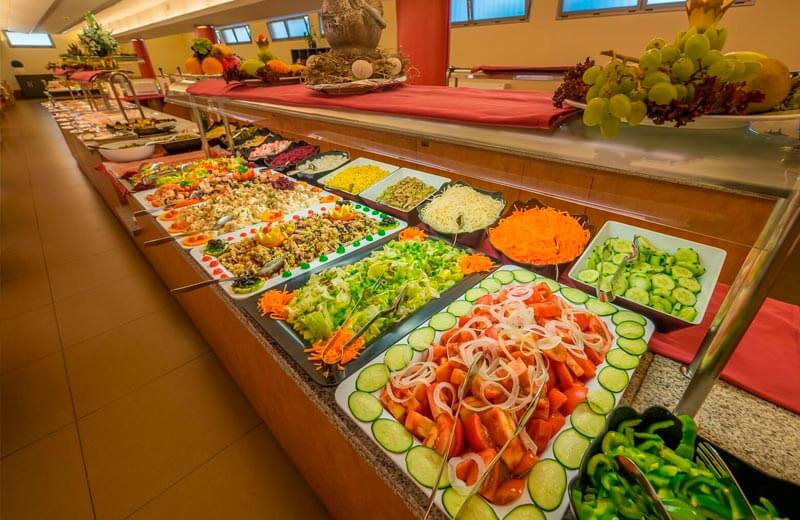 Tossa beach center buffet restaurant